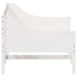 vidaXL Pat de zi fără saltea, alb, 90x190 cm, lemn masiv pin vidaXL Pat de zi fără saltea, alb, 90x190 cm, lemn masiv pin