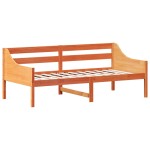 vidaXL Pat de zi fără saltea, maro ceruit, 90x190 cm, lemn masiv pin