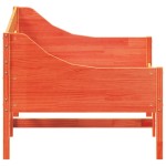 vidaXL Pat de zi fără saltea, maro ceruit, 90x190 cm, lemn masiv pin