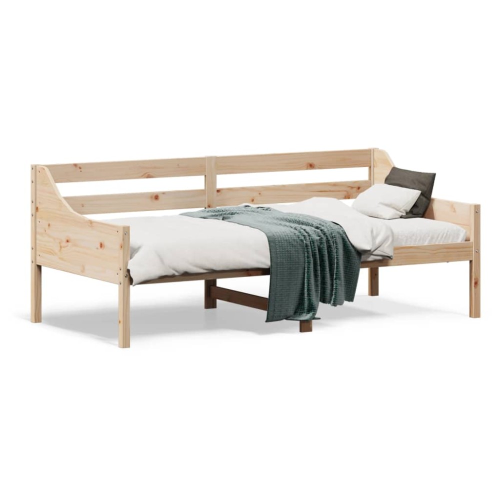 vidaXL Pat de zi fără saltea 75x190 cm din lemn masiv de pin