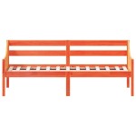 vidaXL Pat de zi fără saltea ceară maro 75x190 cm lemn masiv de pin