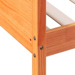 vidaXL Pat de zi fără saltea ceară maro 75x190 cm lemn masiv de pin