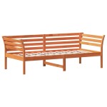 vidaXL Pat de zi fără saltea ceară maro 100x200 cm lemn masiv de pin