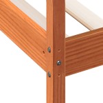 vidaXL Pat de zi fără saltea ceară maro 100x200 cm lemn masiv de pin
