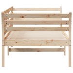vidaXL Pat de zi fără saltea 75x190 cm din lemn masiv de pin