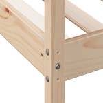 vidaXL Pat de zi fără saltea 75x190 cm din lemn masiv de pin