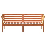 vidaXL Pat de zi fără saltea ceară maro 75x190 cm lemn masiv de pin