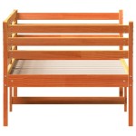 vidaXL Pat de zi fără saltea ceară maro 75x190 cm lemn masiv de pin