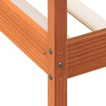 vidaXL Pat de zi fără saltea ceară maro 75x190 cm lemn masiv de pin