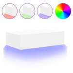 vidaXL Dulap TV cu lumini LED, alb, 60x35x15,5 cm vidaXL Dulap TV cu lumini LED, alb, 60x35x15,5 cm