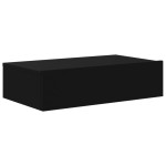 vidaXL Comodă TV cu lumini LED, negru, 60x35x15,5 cm