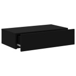 vidaXL Comodă TV cu lumini LED, negru, 60x35x15,5 cm