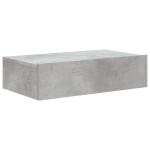 vidaXL Comodă TV cu lumini LED, gri beton, 60x35x15,5 cm