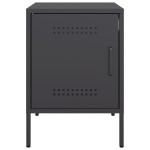 vidaXL Noptiere, 2 buc., negru, 36x39x50,5 cm, oțel vidaXL Noptiere, 2 buc., negru, 36x39x50,5 cm, oțel
