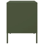 vidaXL Noptiere, 2 buc., verde olive, 36x39x50,5 cm, oțel vidaXL Noptiere, 2 buc., verde olive, 36x39x50,5 cm, oțel