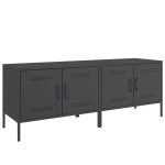 vidaXL Dulapuri TV, 2 buc., negru, 68x39x50,5 cm, oțel