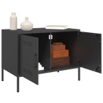 vidaXL Dulapuri TV, 2 buc., negru, 68x39x50,5 cm, oțel