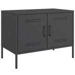 vidaXL Dulapuri TV, 2 buc., negru, 68x39x50,5 cm, oțel