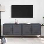 vidaXL Dulapuri TV, 2 buc., antracit, 68x39x50,5 cm, oțel