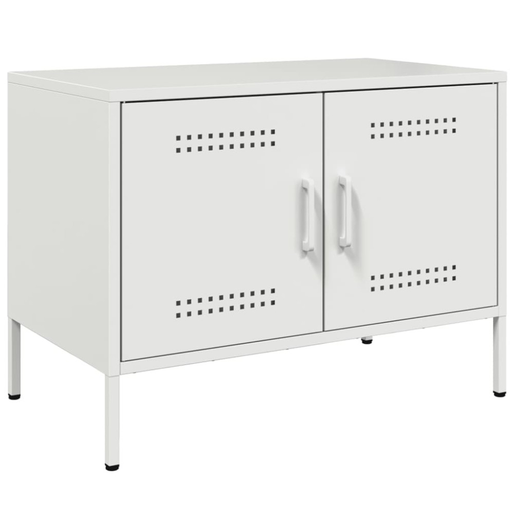 vidaXL Dulap TV, alb, 68x39x50,5 cm, oțel
