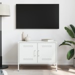 vidaXL Dulap TV, alb, 68x39x50,5 cm, oțel