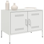 vidaXL Dulap TV, alb, 68x39x50,5 cm, oțel
