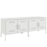 vidaXL Dulapuri TV, 2 buc., alb, 68x39x50,5 cm, oțel