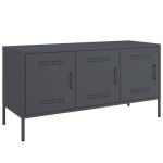 vidaXL Dulap TV, antracit, 100,5x39x50,5 cm, oțel