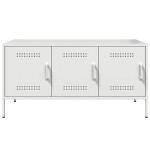 vidaXL Dulap TV, alb, 100,5x39x50,5 cm, oțel vidaXL Dulap TV, alb, 100,5x39x50,5 cm, oțel