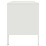 vidaXL Dulap TV, alb, 100,5x39x50,5 cm, oțel vidaXL Dulap TV, alb, 100,5x39x50,5 cm, oțel
