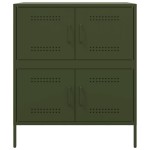 vidaXL Dulap, verde măsliniu, 68x39x79 cm, oțel