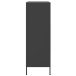 vidaXL Dulap înalt, negru, 68x39x113 cm, oțel
