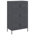 vidaXL Dulap înalt, antracit, 68x39x113 cm, oțel vidaXL Dulap înalt, antracit, 68x39x113 cm, oțel