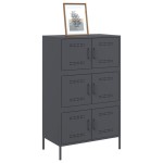 vidaXL Dulap înalt, antracit, 68x39x113 cm, oțel vidaXL Dulap înalt, antracit, 68x39x113 cm, oțel