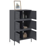 vidaXL Dulap înalt, antracit, 68x39x113 cm, oțel vidaXL Dulap înalt, antracit, 68x39x113 cm, oțel
