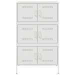 vidaXL Dulap înalt, alb, 68x39x113 cm, oțel vidaXL Dulap înalt, alb, 68x39x113 cm, oțel