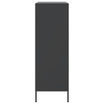 vidaXL Dulap înalt, negru, 68x39x113 cm, oțel