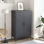 vidaXL Dulap înalt, antracit, 68x39x113 cm, oțel vidaXL Dulap înalt, antracit, 68x39x113 cm, oțel