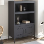 vidaXL Dulap înalt, antracit, 68x39x113 cm, oțel vidaXL Dulap înalt, antracit, 68x39x113 cm, oțel