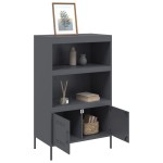 vidaXL Dulap înalt, antracit, 68x39x113 cm, oțel vidaXL Dulap înalt, antracit, 68x39x113 cm, oțel