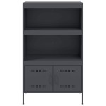 vidaXL Dulap înalt, antracit, 68x39x113 cm, oțel vidaXL Dulap înalt, antracit, 68x39x113 cm, oțel
