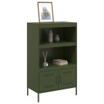 vidaXL Dulap înalt, verde măsliniu, 68x39x113 cm, oțel
