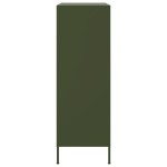 vidaXL Dulap înalt, verde măsliniu, 68x39x113 cm, oțel