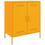 vidaXL Dulap, galben muștar, 68x39x79 cm, oțel vidaXL Dulap, galben muștar, 68x39x79 cm, oțel