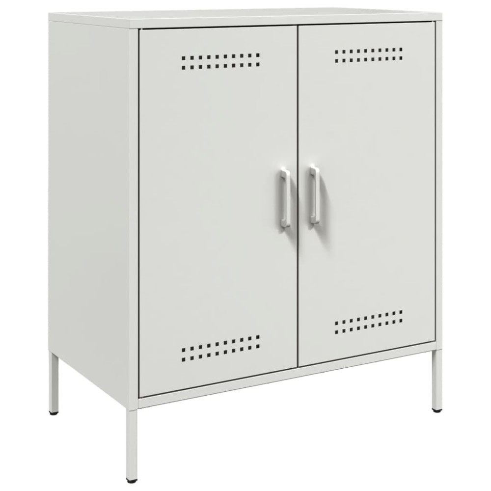 vidaXL Dulap, alb, 68x39x79 cm, oțel