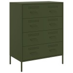 vidaXL Dulap, verde măsliniu, 68x39x89 cm, oțel