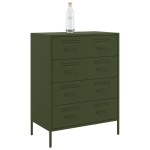 vidaXL Dulap, verde măsliniu, 68x39x89 cm, oțel