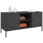 vidaXL Dulap TV, negru, 100,5x39x50,5 cm, oțel