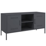 vidaXL Dulap TV, antracit, 100,5x39x50,5 cm, oțel