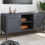 vidaXL Dulap TV, antracit, 100,5x39x50,5 cm, oțel